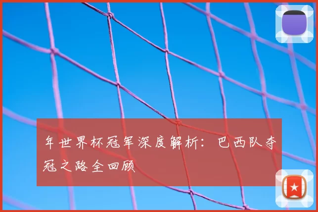 年世界杯冠军深度解析：巴西队夺冠之路全回顾